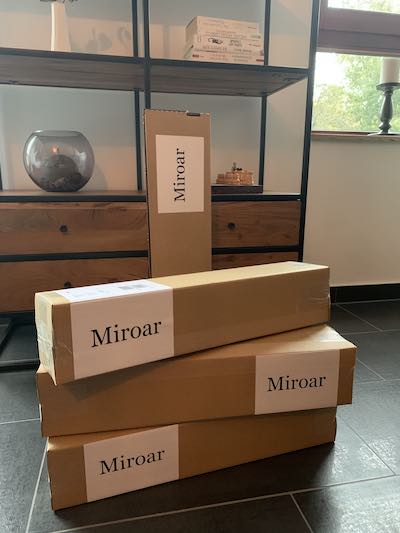 Foto der ersten Miroar Pakete